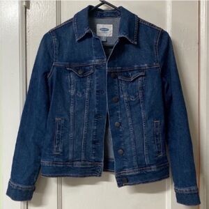 Old Navy Dark Blue Denim Jean Jacket in Womens Size XS Extra Small